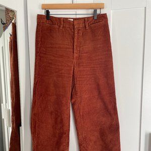 Gap Corduroy Cropped High-Rise Pants Sz 8